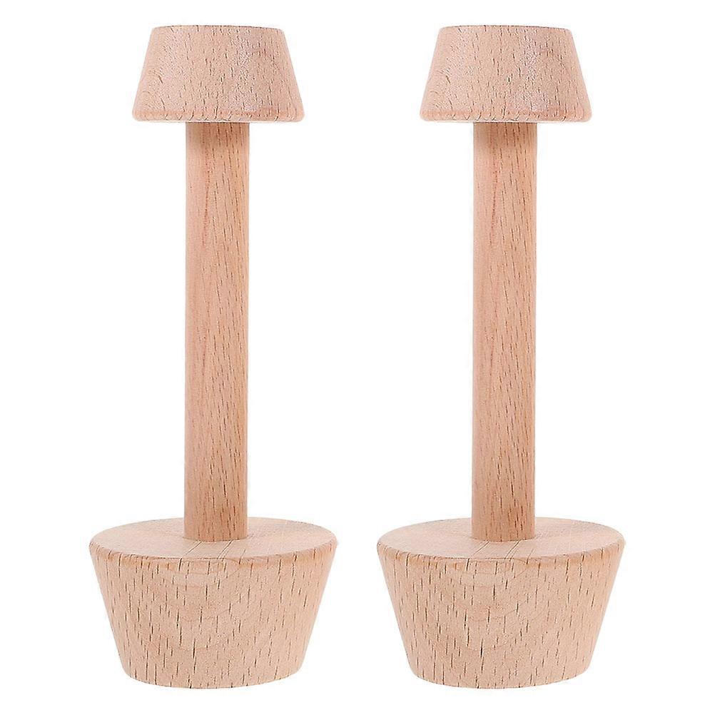Egg Tart Shell Mold Wooden Baking Tool for Kitchen 2Pcs Double Side