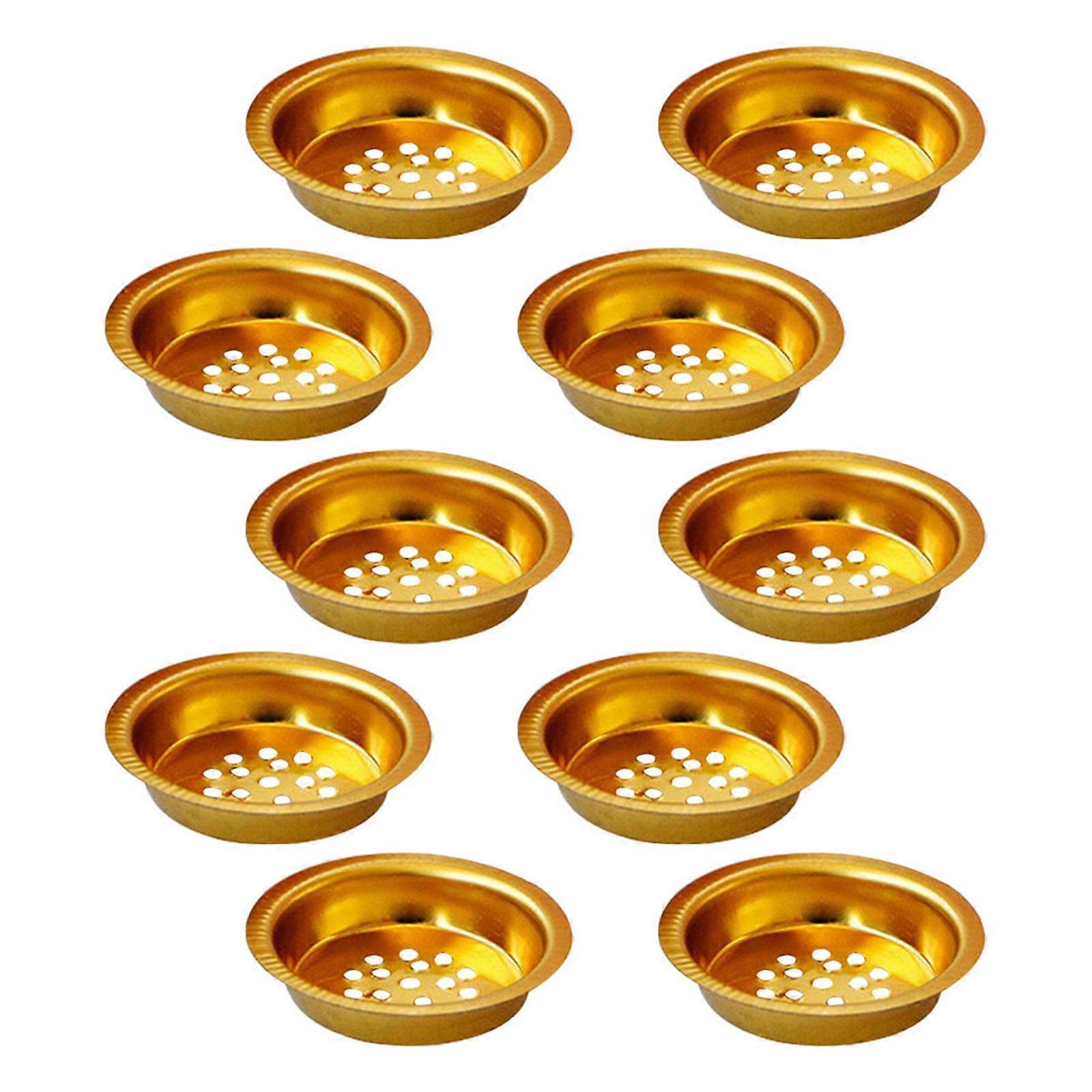 Golden Incense Burner Accessories Aromatherapy Meditation 10Pack