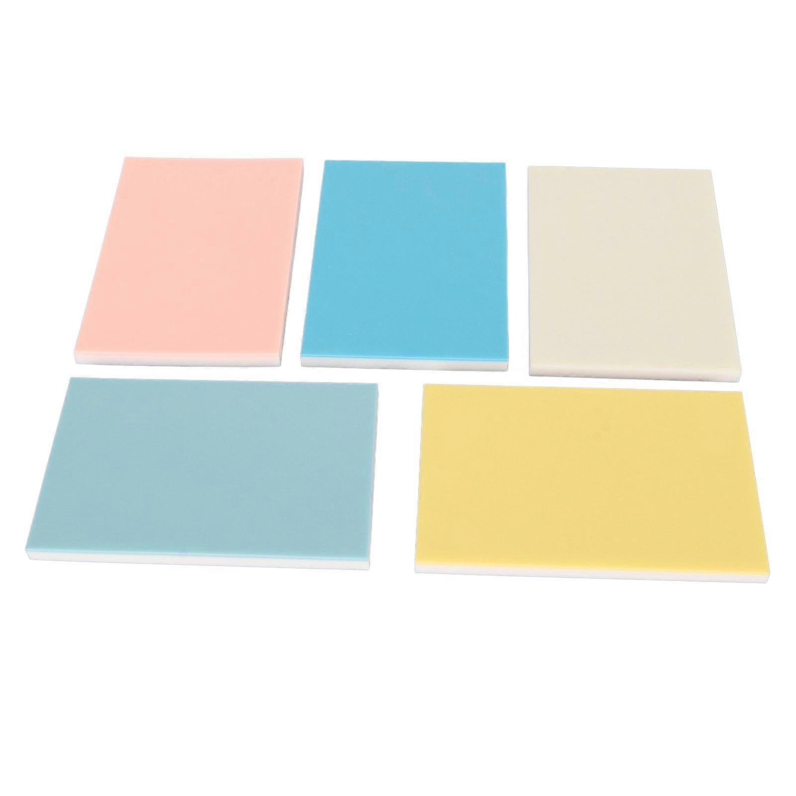 5.9 inch long by 3.9 inch wide carving blocks, different colors with double layer stamp carving blocks for DIY printing