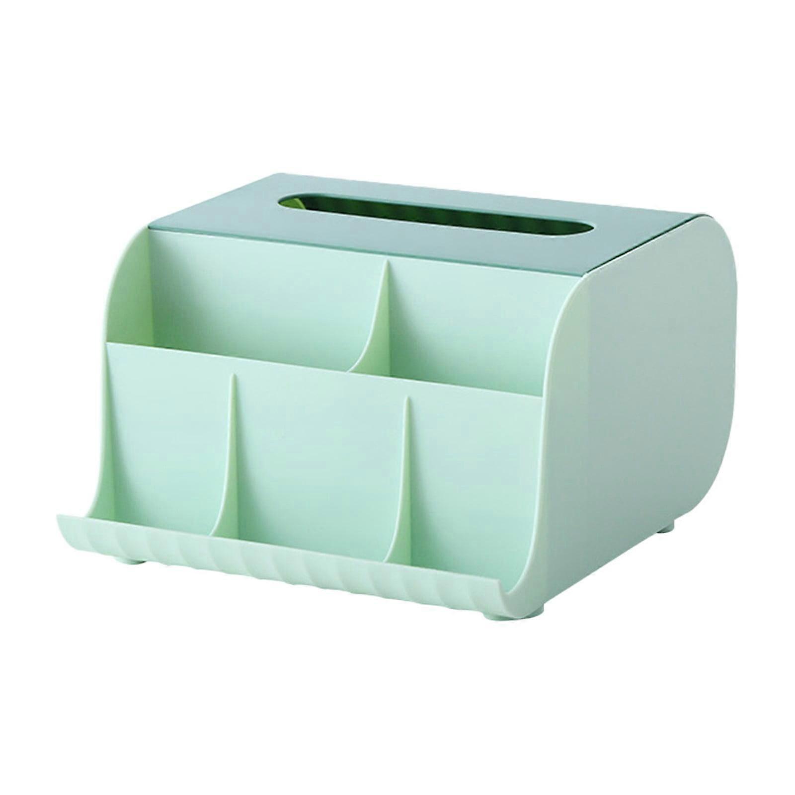 Facial Tissue Dispenser Box Cover Holder With Storage Multifunction Desktop Storage Box For
