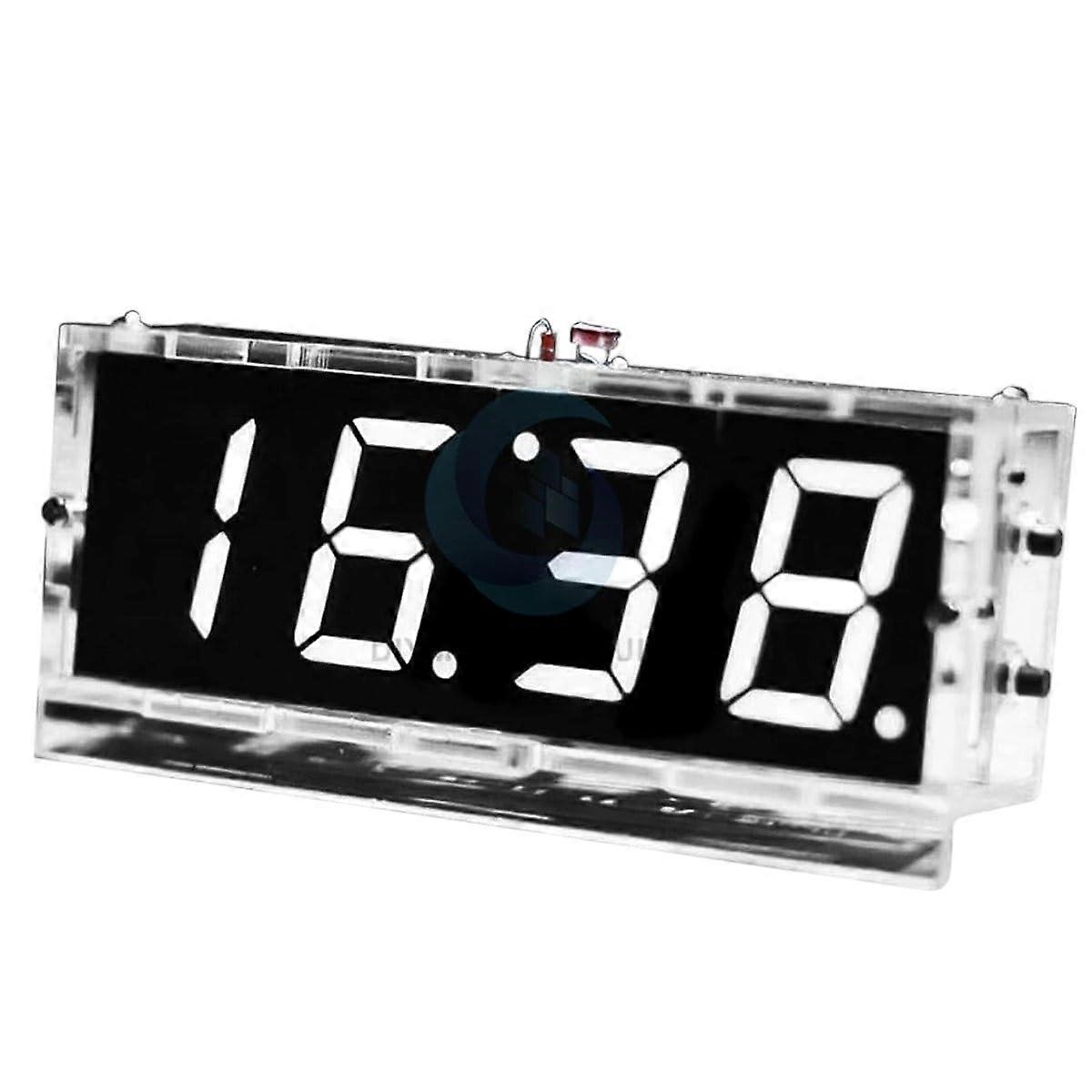DIY LED Digital Clock Kit with Voice Control, Temperature Display, MultiColor for Projects