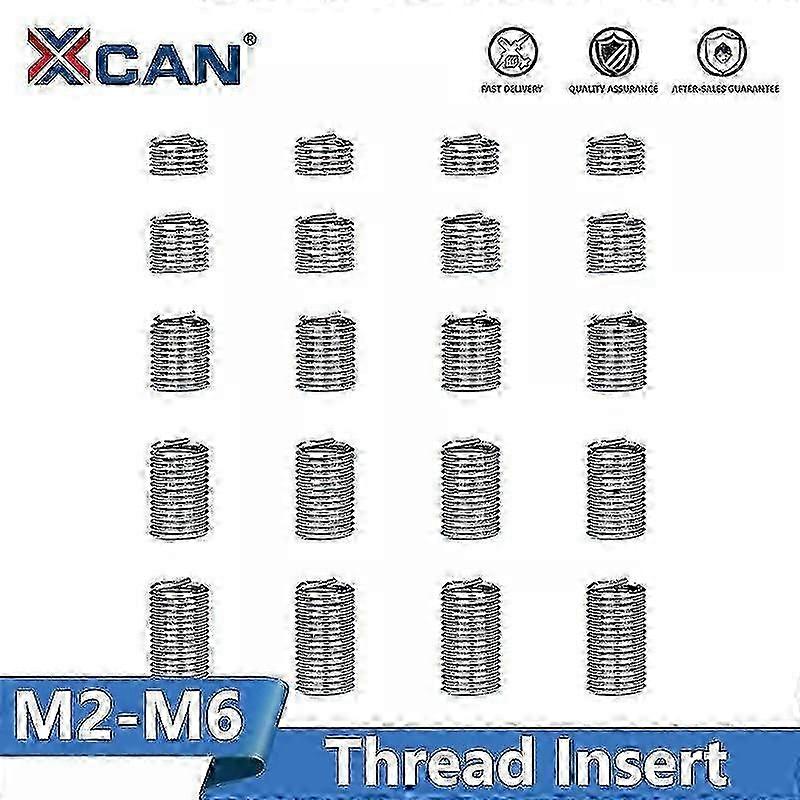 Thread Repair Insert Fastening Thread Insert Set Stainless Steel Repair Tool Insert Kit M2 M2.5 M3 M4 M5 M6 Threading Tools 25-26S