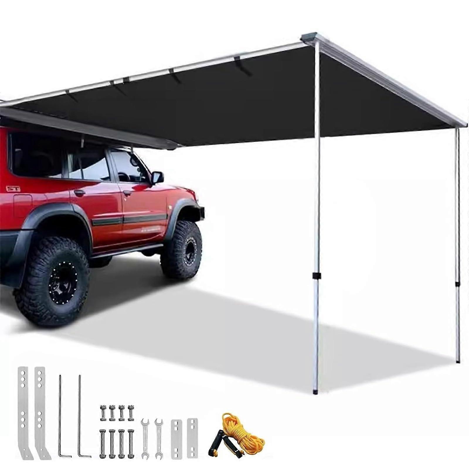 Car Awning for SUV, Waterproof UV Protection Side Tent Canopy with Adjustable Height, 6.6x9.8ft