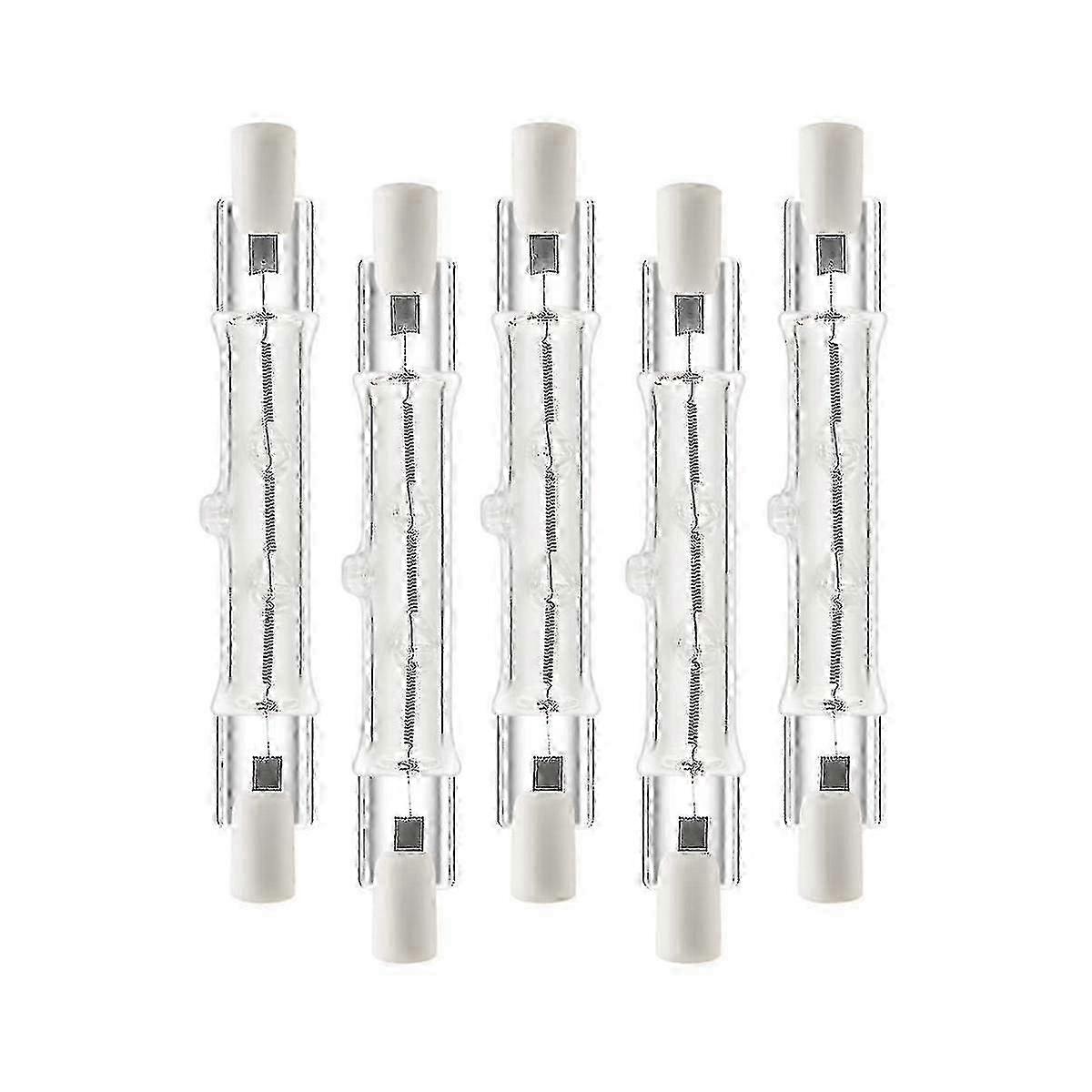 R7s 118mm 300w Halogen Linear Light Bulb 5-Pack - Dimmable Construction Work Lighting With 230v Compatibility_pl