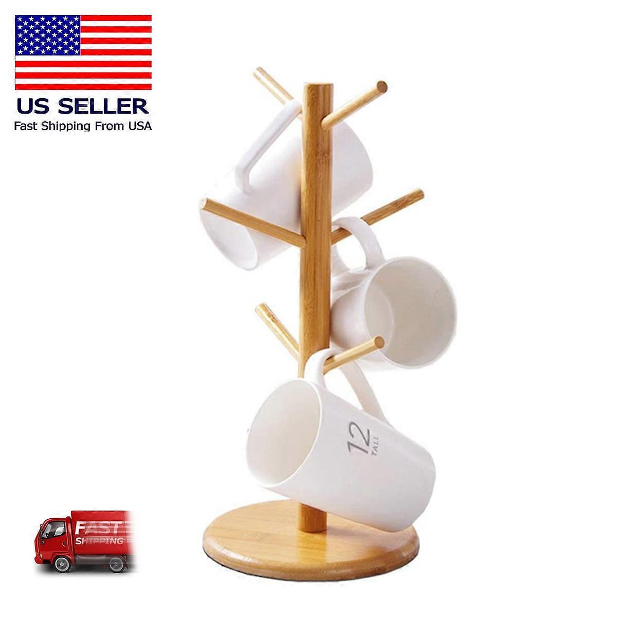 Kitchen Mug Tree Holder Coffee Cup Tea Drying Rack Stand Storage Organizer