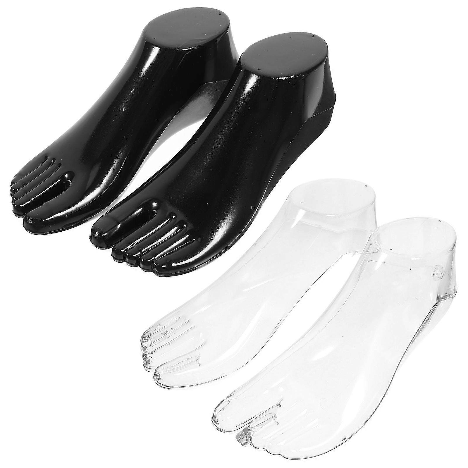 Foot Sock Model 2Pairs for Reliable Support Versatile Shoe Mannequin