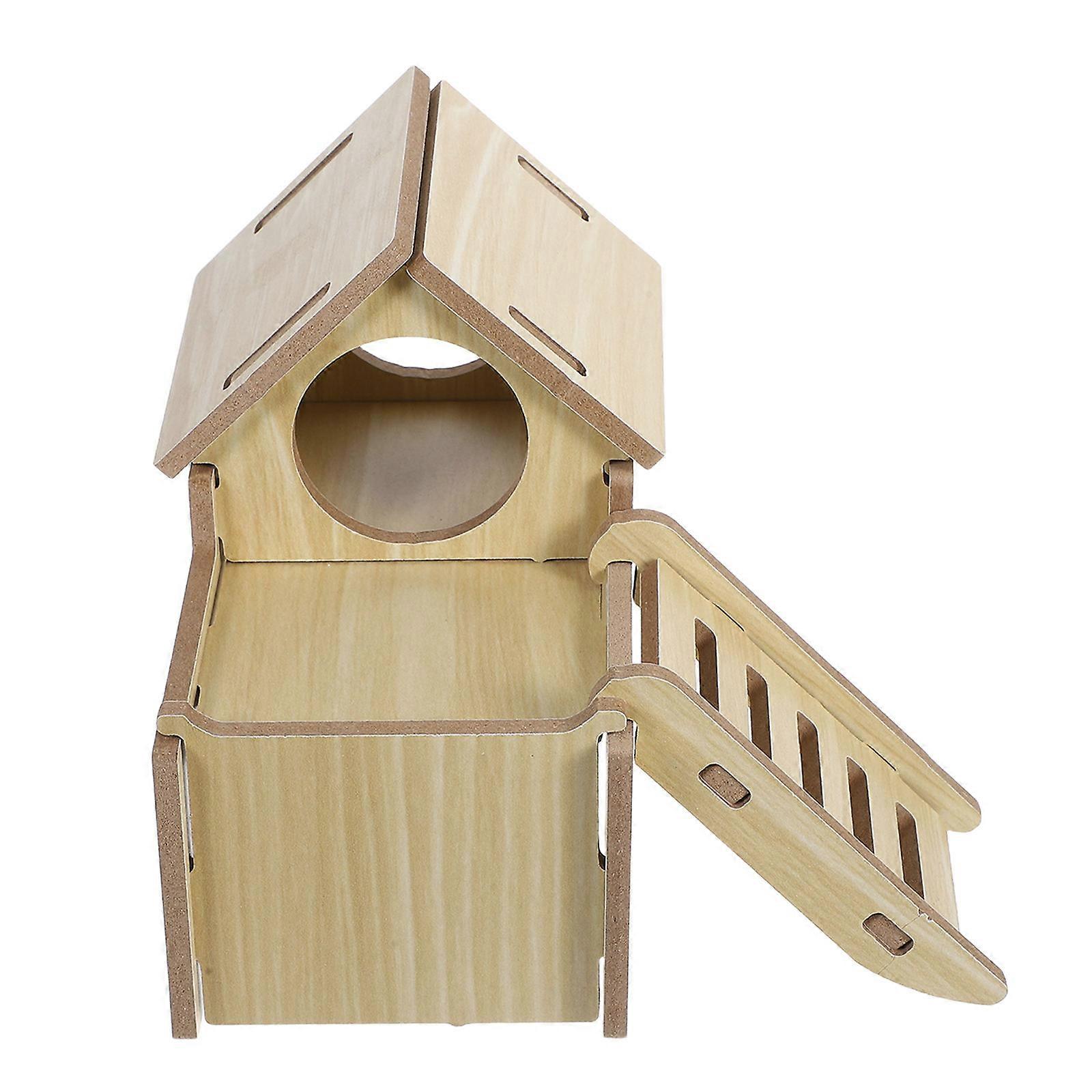 Hamsterhus i tre for hamster, slitesterkt gjemmested for små dyr