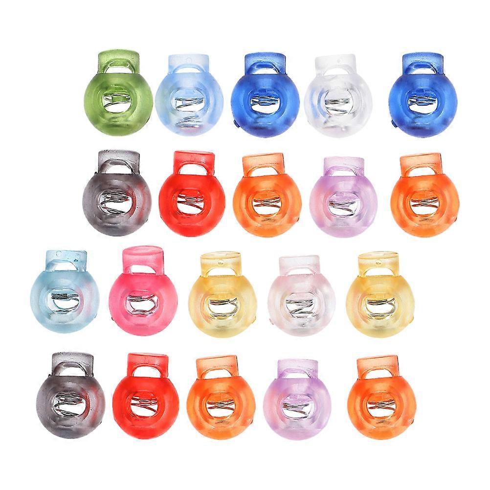 28Pcs Plastic Spring Cord Locks for Rope Fixed Use and Drawstring