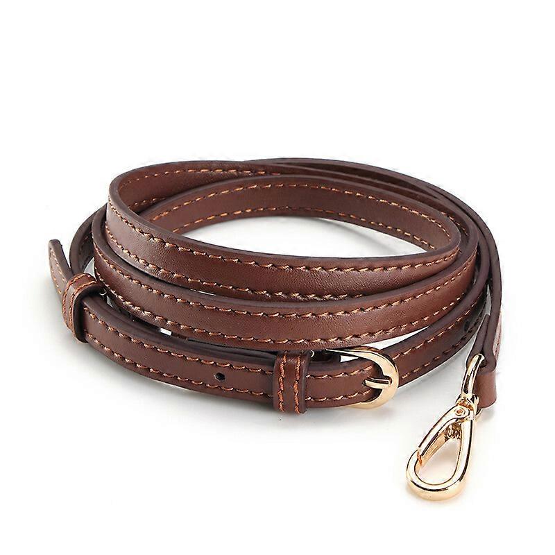 Coffee Genuine Leather Shoulder Crossbody Handbag Replace Adjustable Bag Strap