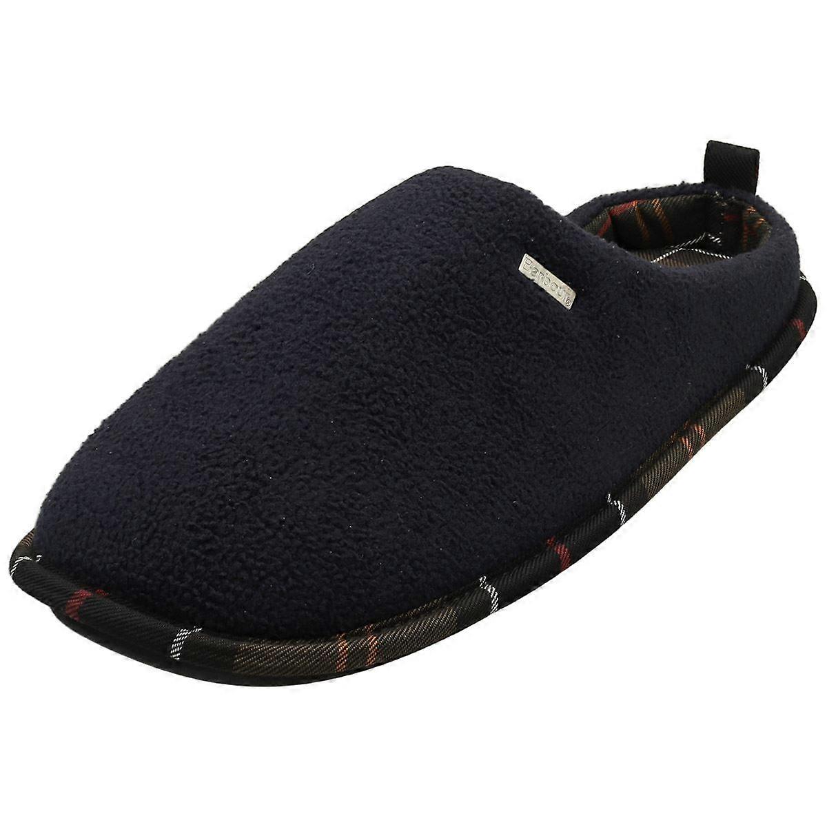 Barbour Hexham Mens Slippers in Navy