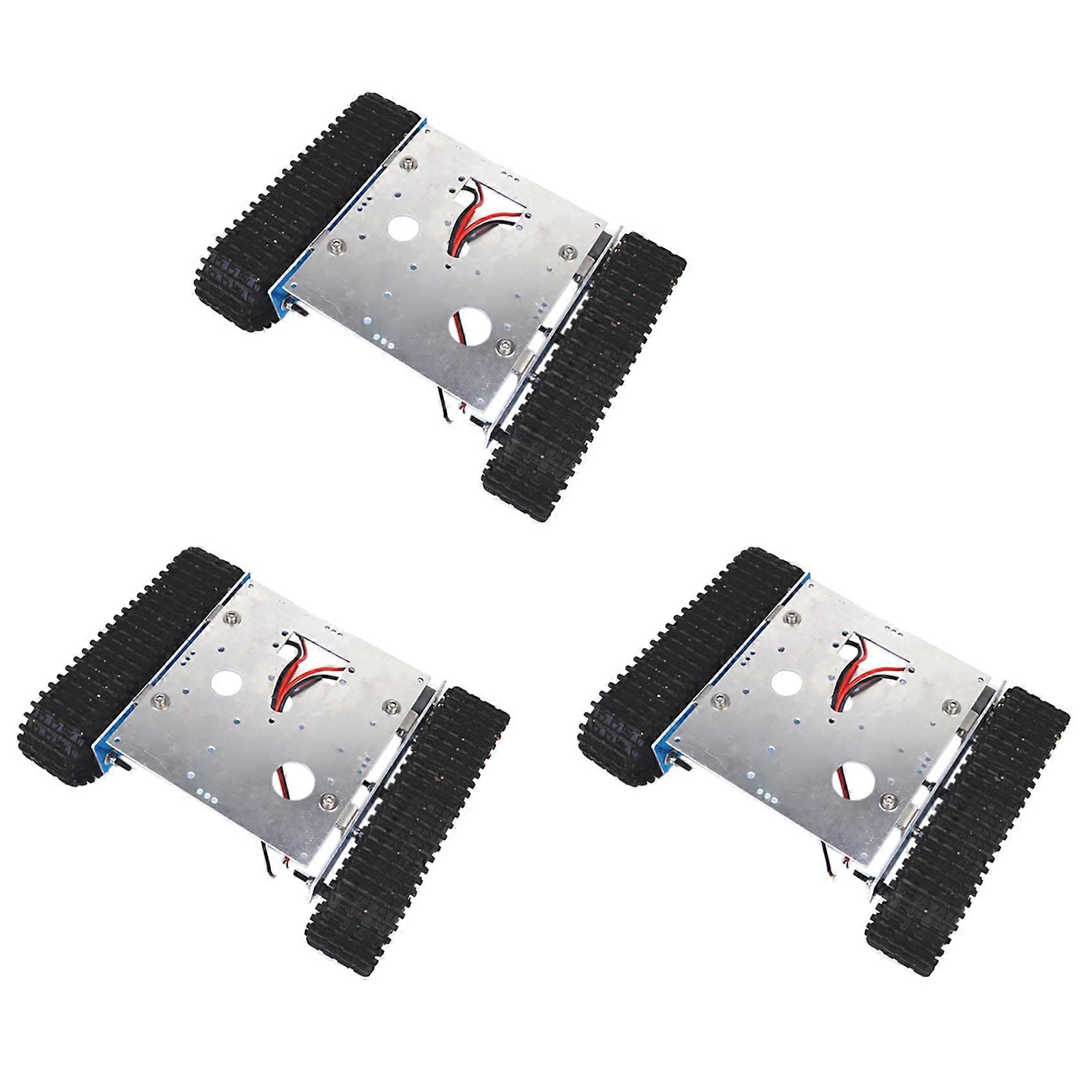 3X Aluminum Alloy Tank Robot DC9-12V Tracked Vehicle Chassis DIY Creative Upgrade Update for Arduino Assembly Kit A