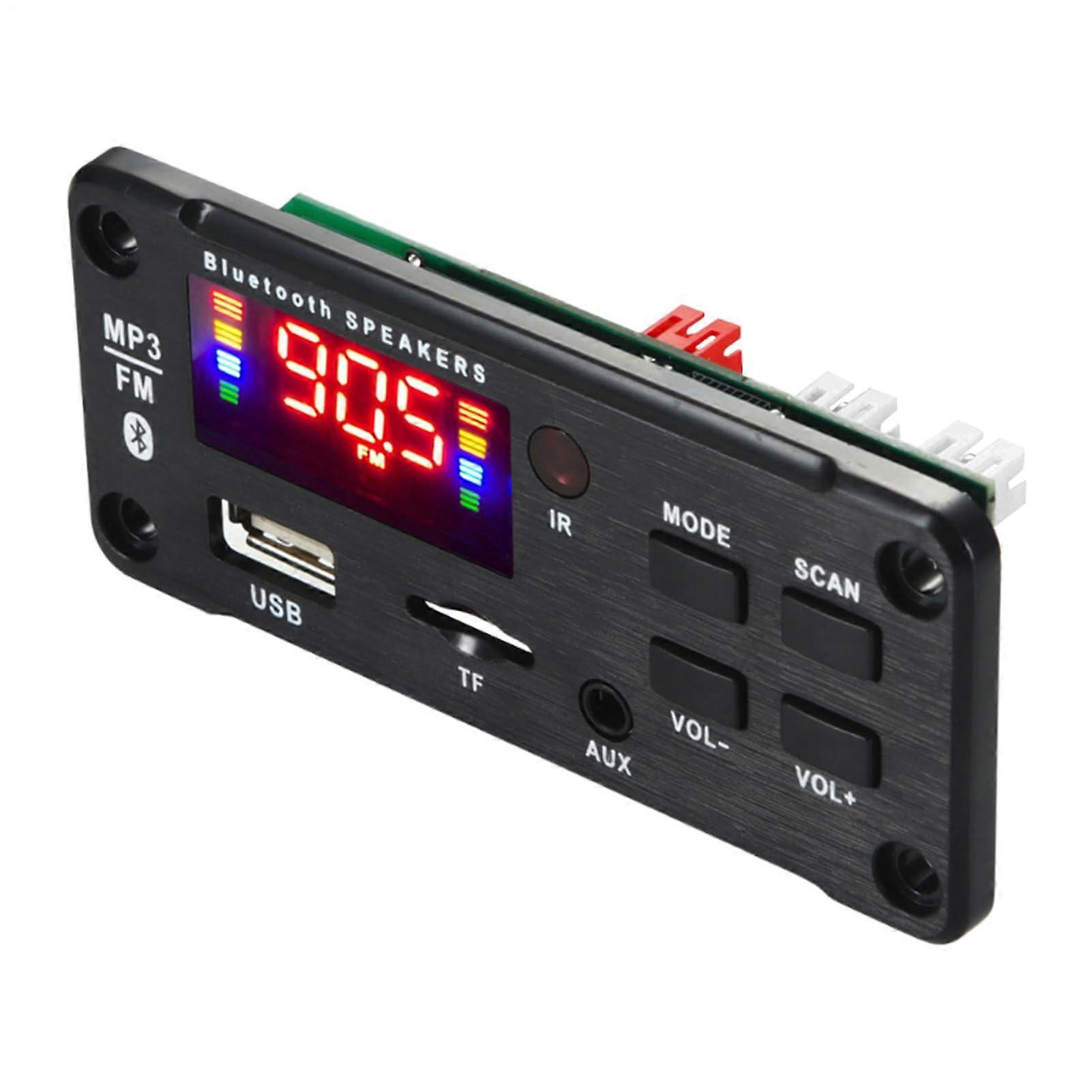 12V Bluetooth Car MP3 Player with LCD, USB AUX FM, 225W Stereo Amplifier and Remote Control