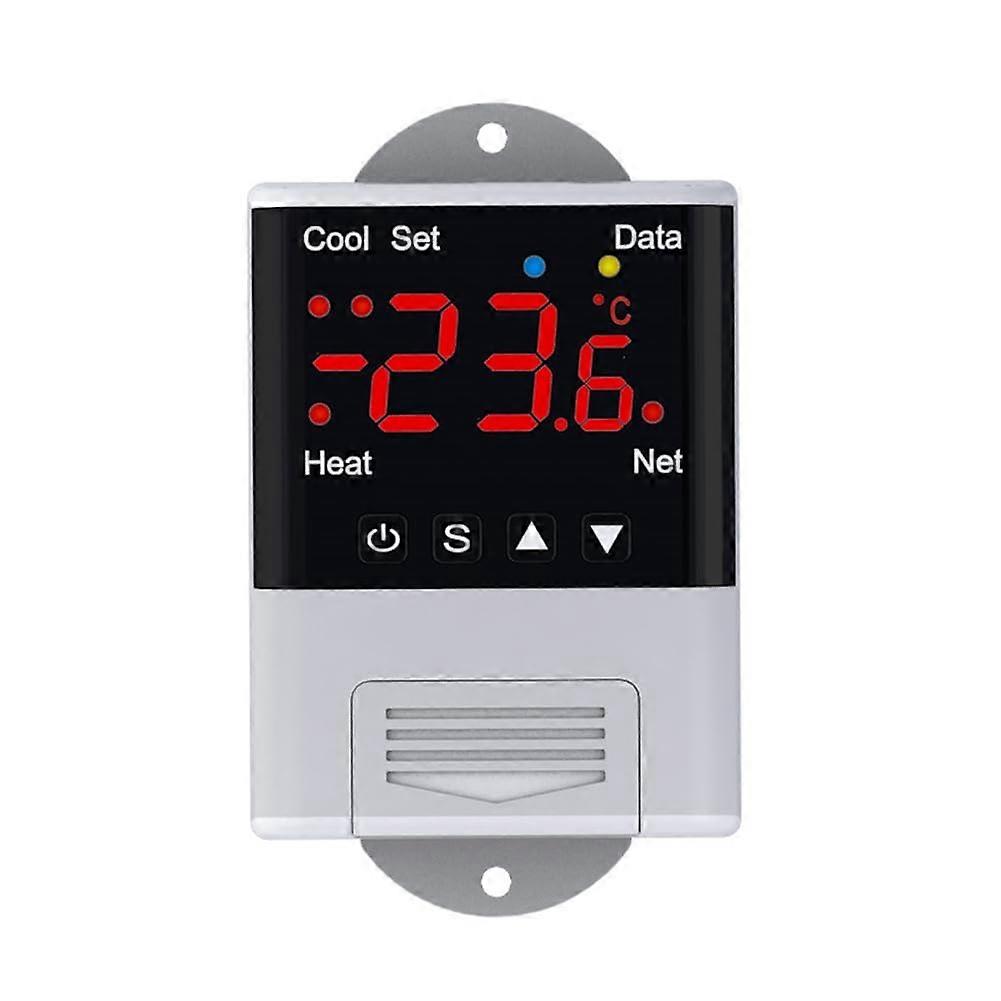 WiFi Thermostat with Digital Temperature and Humidity Controller, Smart App Compatible with Tuya, 12V220V