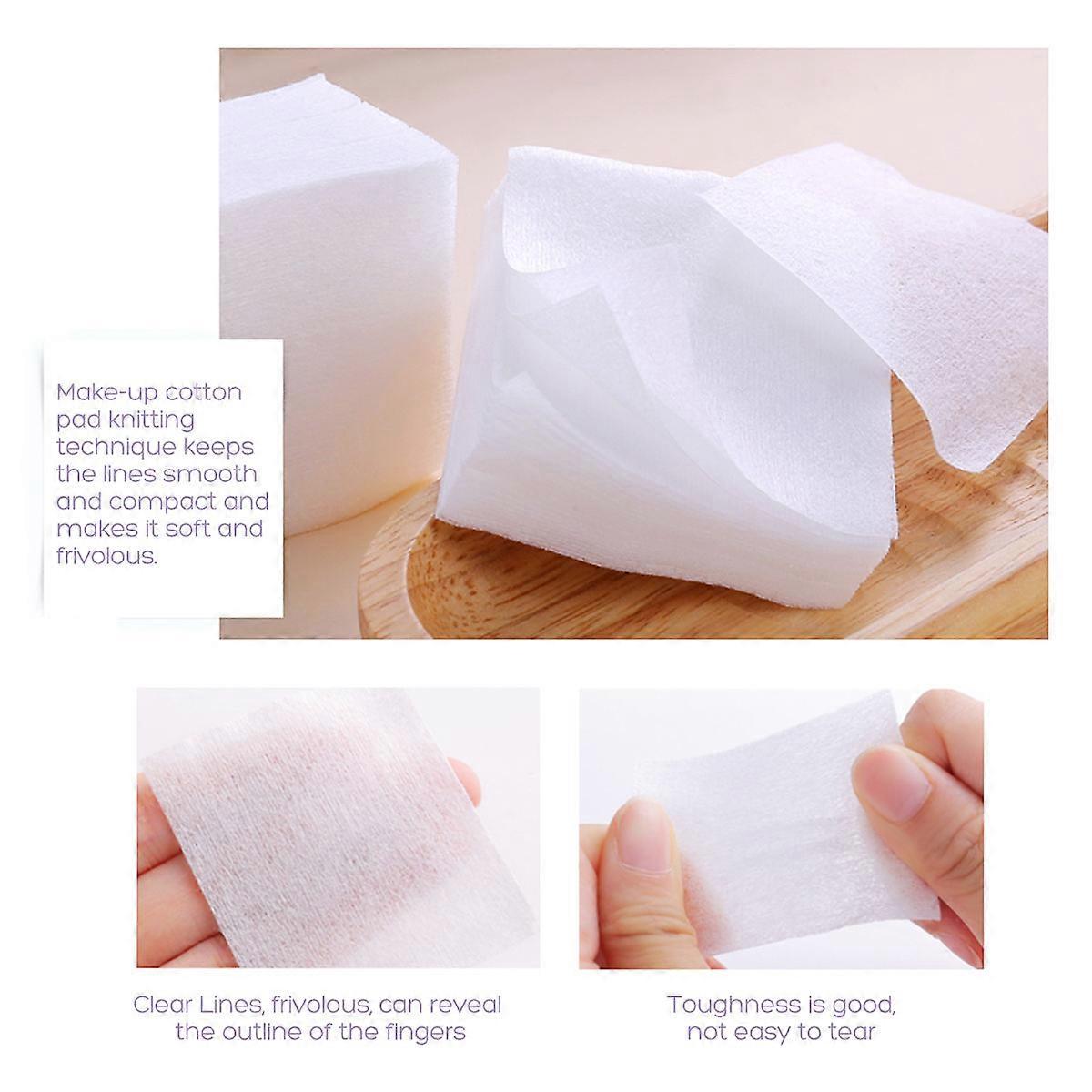Facial Cotton Pads for Makeup Removal with 2Pcs Comfortable Texture Pack