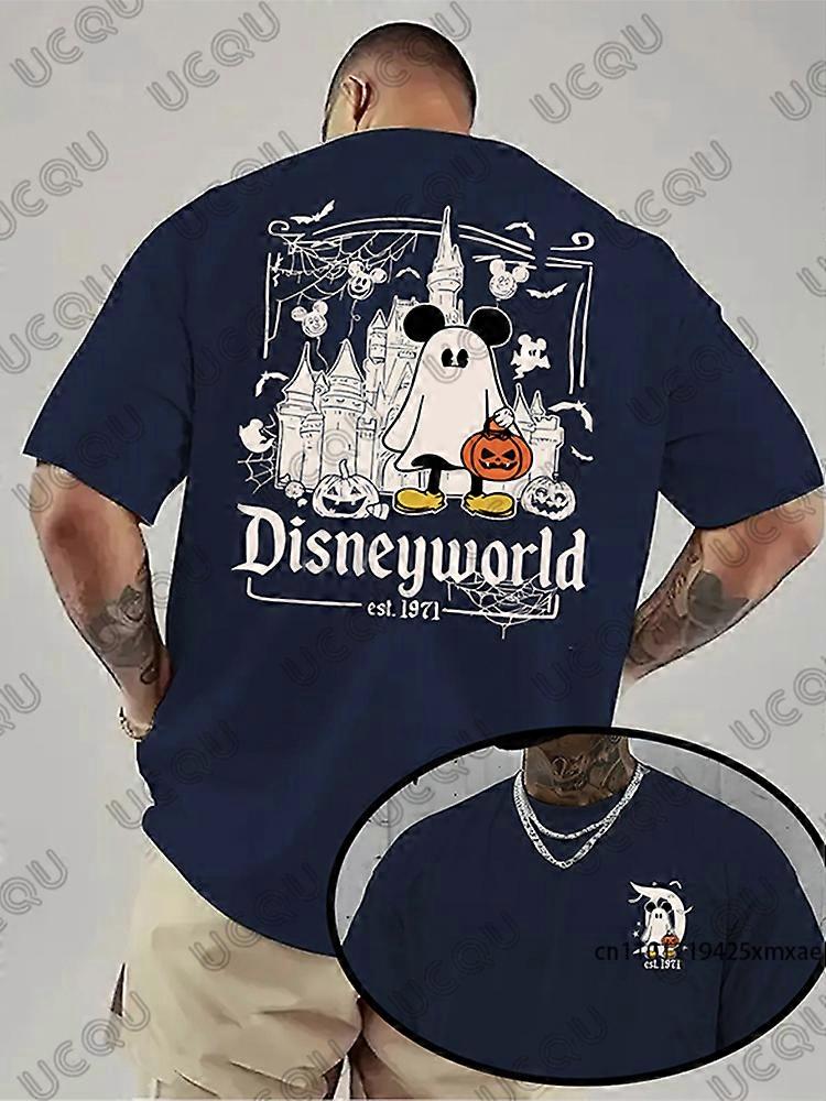Halloween Disney Mickey Mouse T-shirt graphique pour hommes ��t�� �� manches courtes t-shirts hommes v��tements sport d��contract�� surdimensionn��