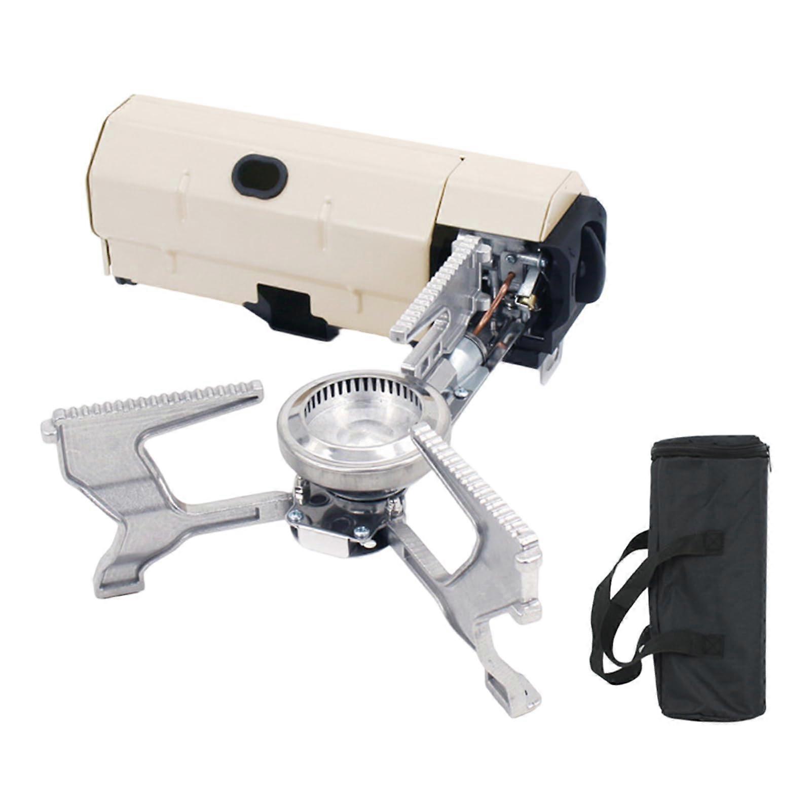 Camping Stove with Windproof Stable Flame, Foldable Design, MultiCanister Compatible for Outdoor Cooking