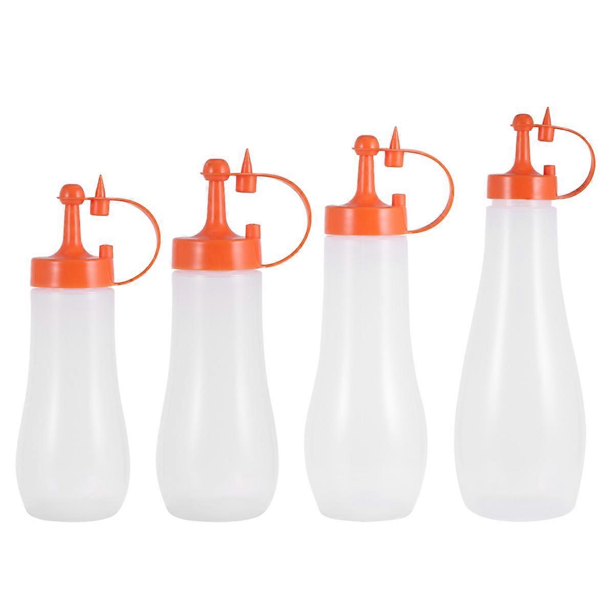 Condiment Bottles Sauce Bottle for Serving Daily Life 3Pcs
