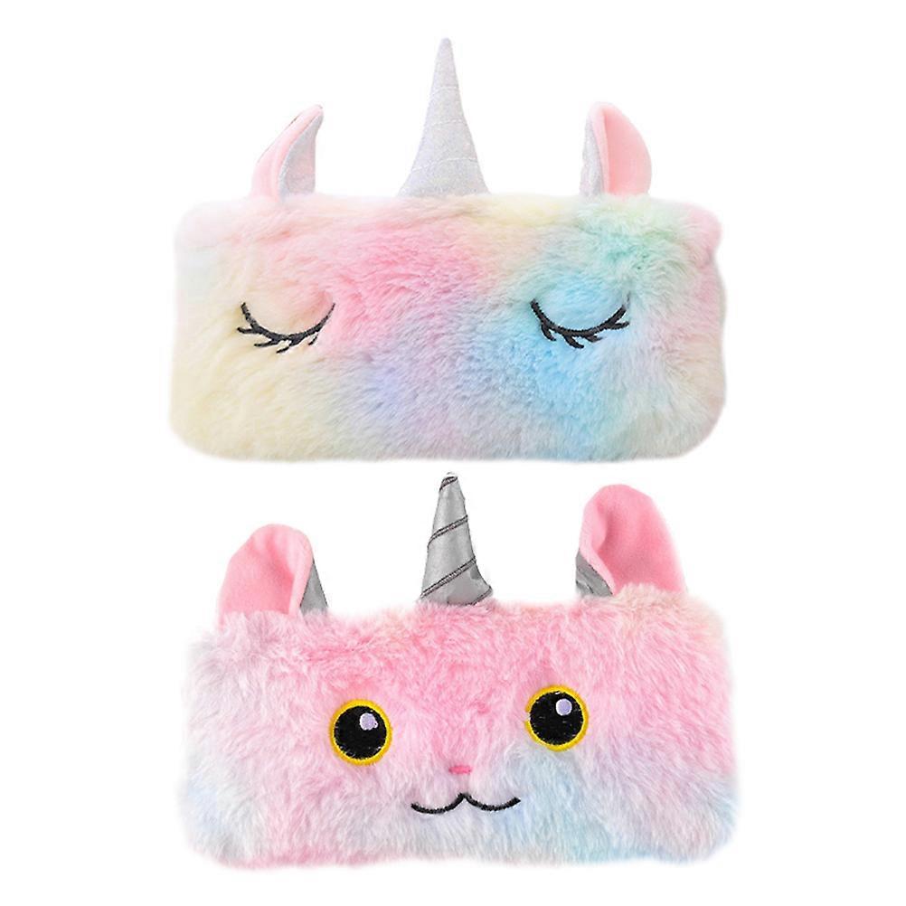 Portable Pen Pouch Plush Bag for Storage Use Featuring 4Pcs Pink