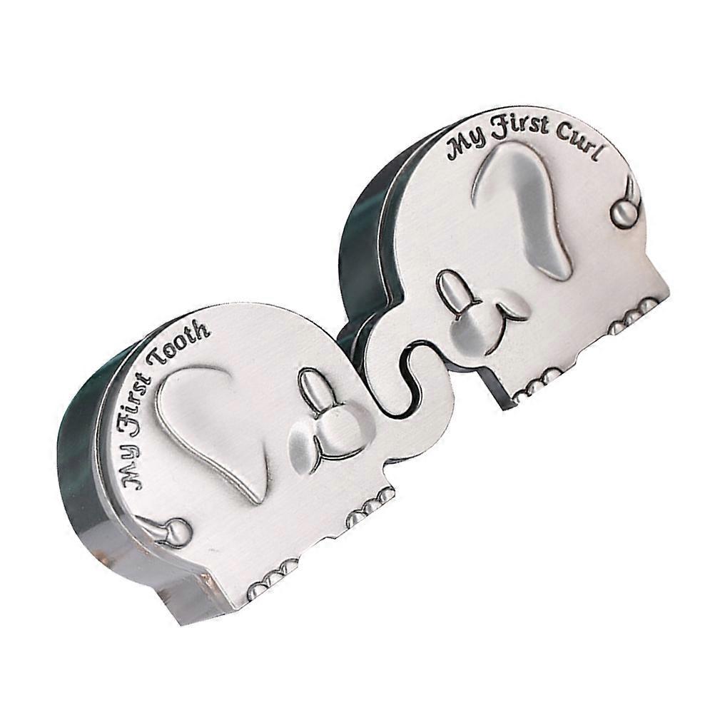 Shape Baby Keepsake Box for First Tooth and Curl 2Pairs