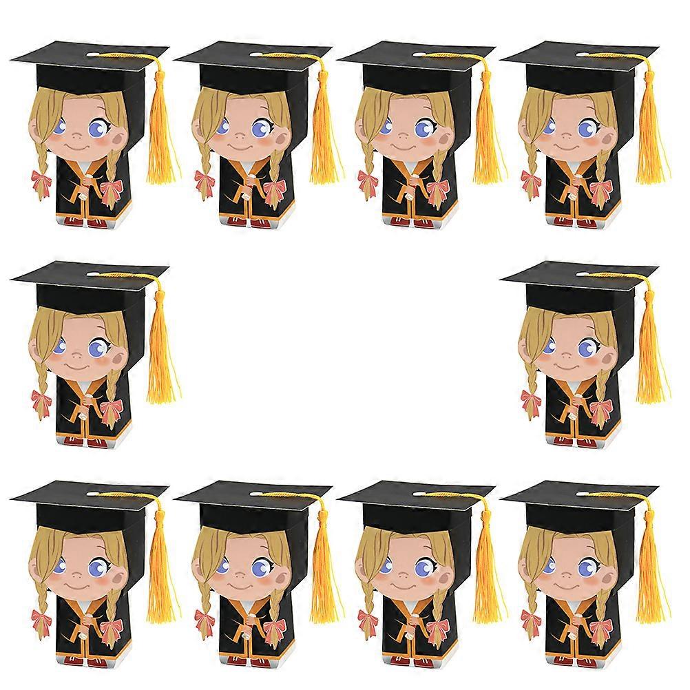 Doctor Hat Candy Box Graduation Gift Boxes with 10Pcs for Home
