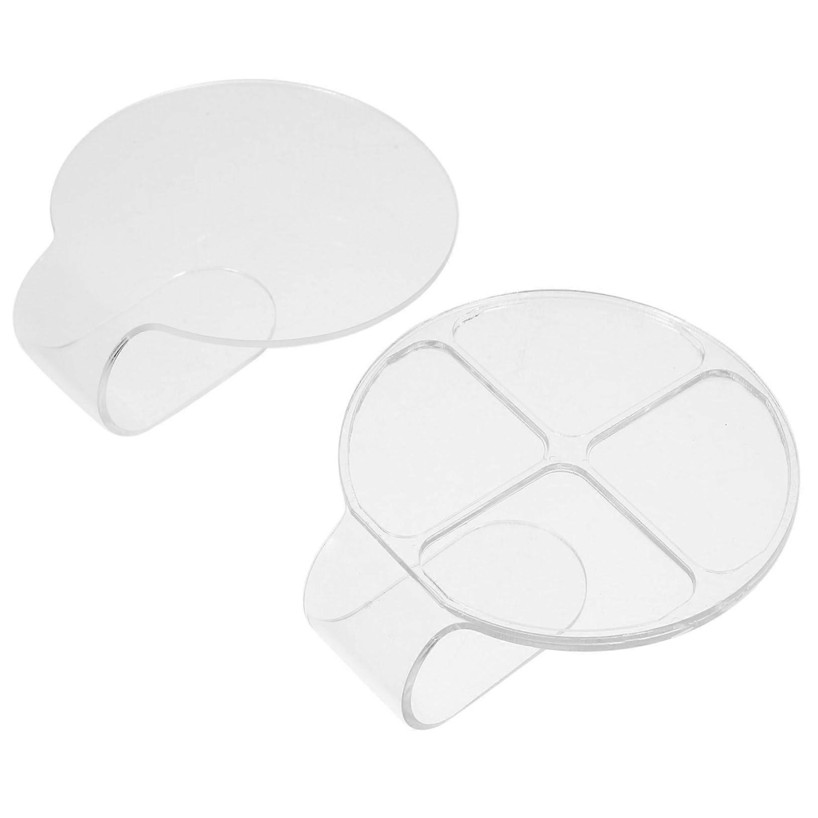 2pcs Makeup Mixing Palette with Easy Clean Surface for Foundation Eyeshadow Lipstick