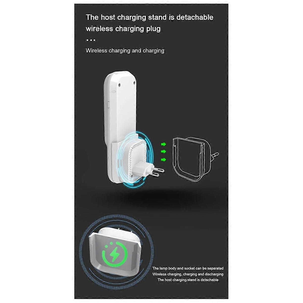 LED Induction Night Light with Flashlight EU-PLUG