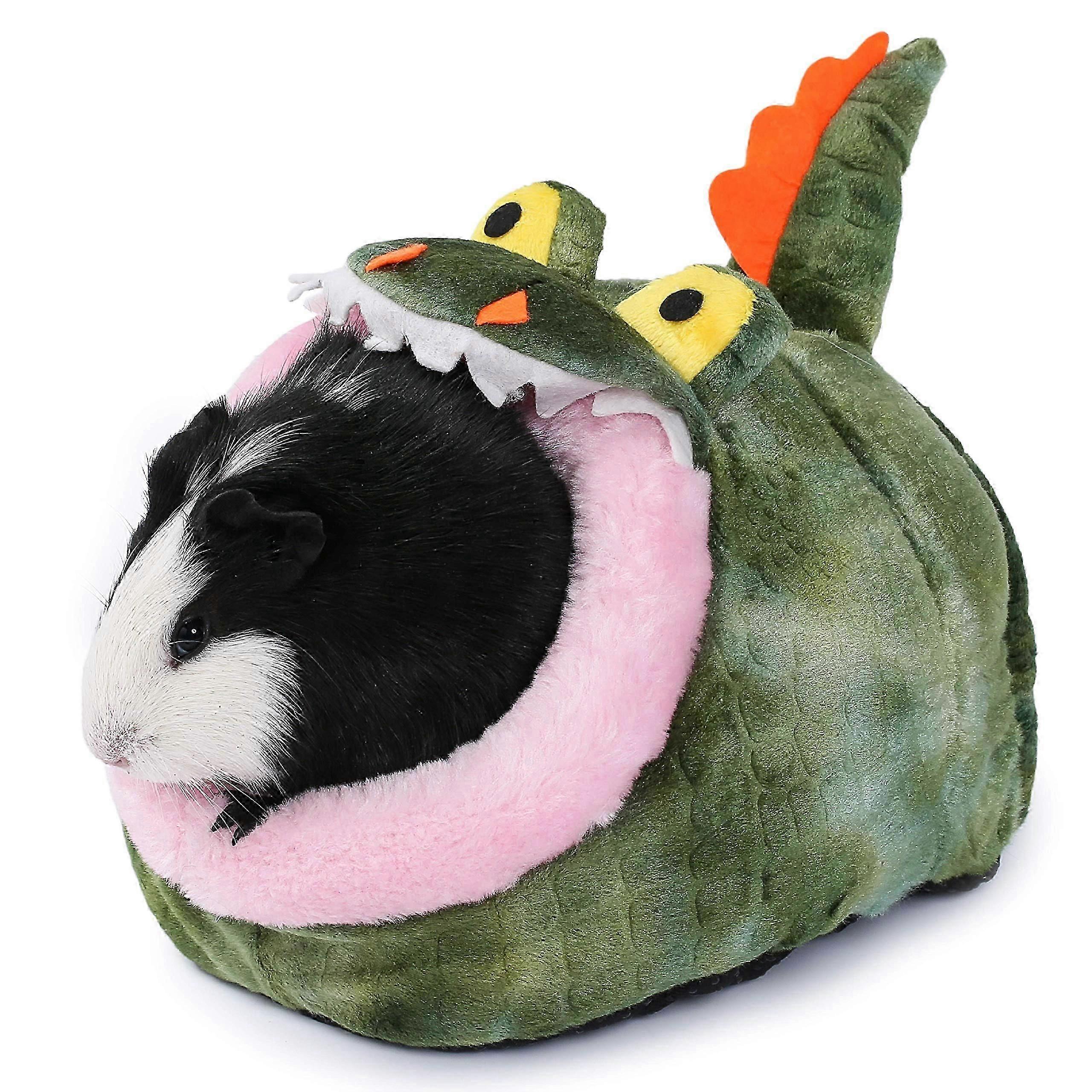 Small Animals Bed for Guinea Pig Washable Crocodile Shape