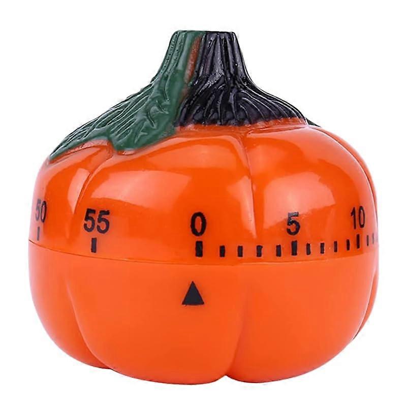 Halloween Pumpkin Kitchen Timer, 60 Minute Mechanical Cooking Timer with Battery Operation