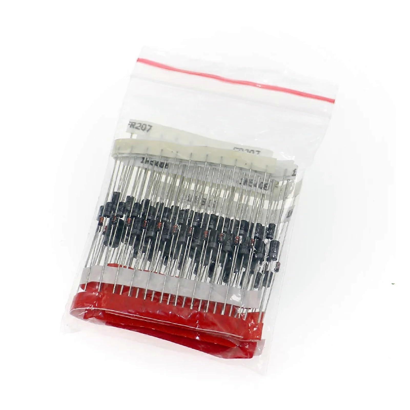 Schottky Diode Kit 100pcs Fast Switching MultiType for Electronics Projects with Storage Box