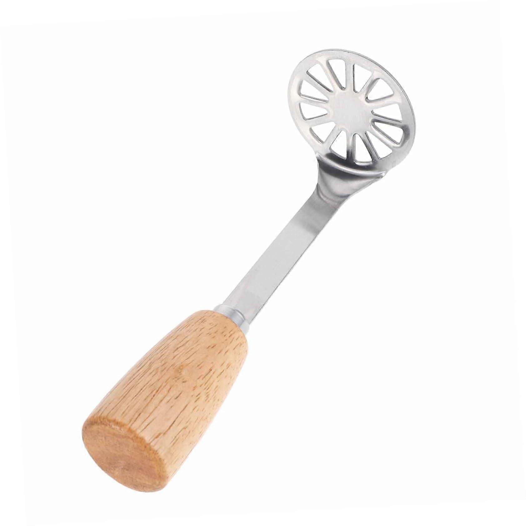 Stainless Steel Potato Masher for Kitchen Smooth Mashed Food and MultiVegetable Mashing