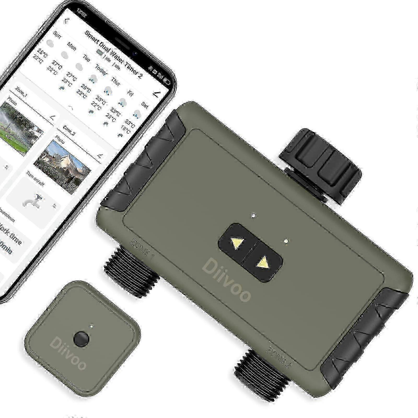 Water Hose Sprinkler Timer WiFi Remote Automatic Drip Irrigation for Garden