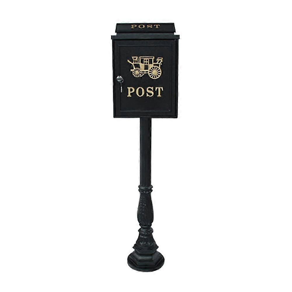 Large Capacity Wall Mount Mailbox with Secure Locking and Weatherproof Metal Design for Home