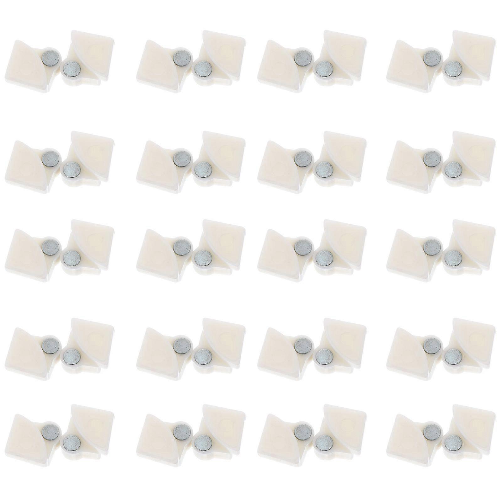 40pcs Household Combination Lockers Closet Accessories Plastic Buckles Fixed Buttons