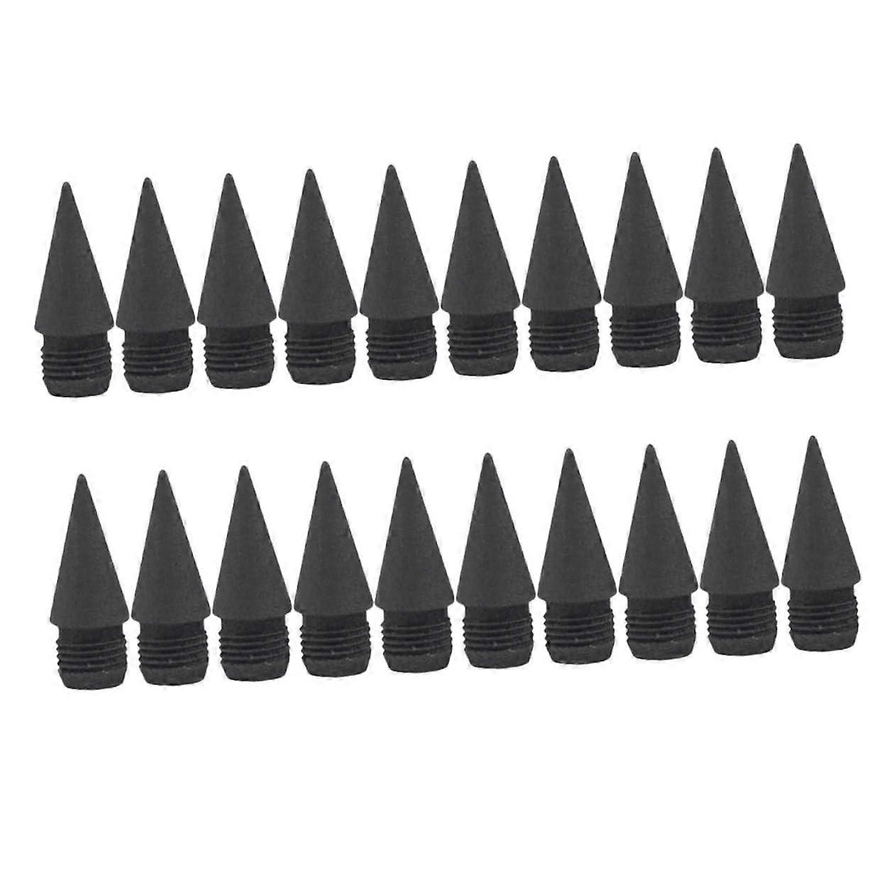 Everlasting Inkless Pencil Tips 20pcs Pack Replaceable Graphite Nibs for Drawing and Writing