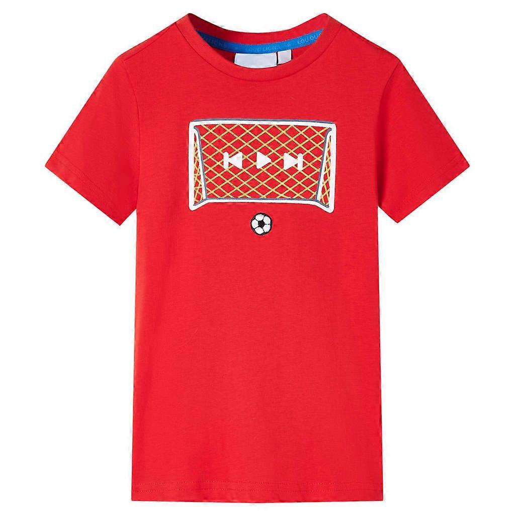 vidaXL Kindershirt 128 rood