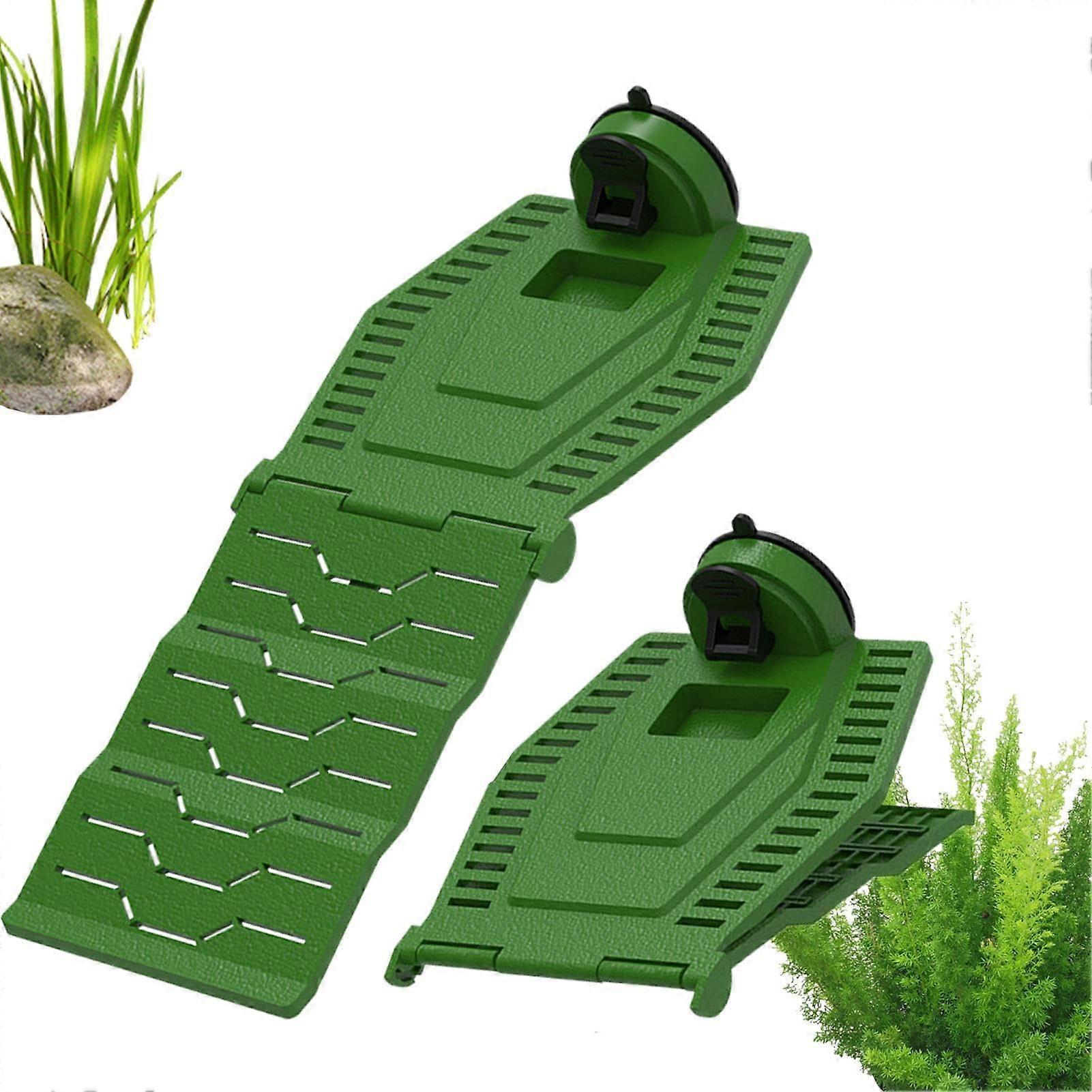 Large Turtle Basking Platform with AntiSlip Climbing Ramp for Aquarium and Foldable Tortoise Dock