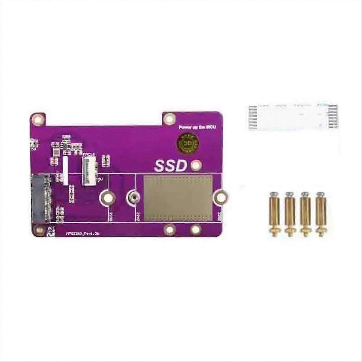 For Raspberry PCIE to M.2 NVME SSD Interface Expansion Board Module,B