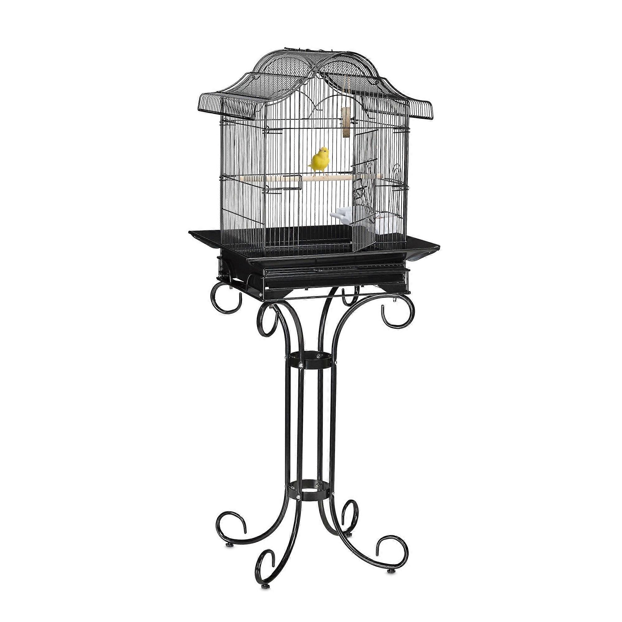 Black Birdcage with Stand