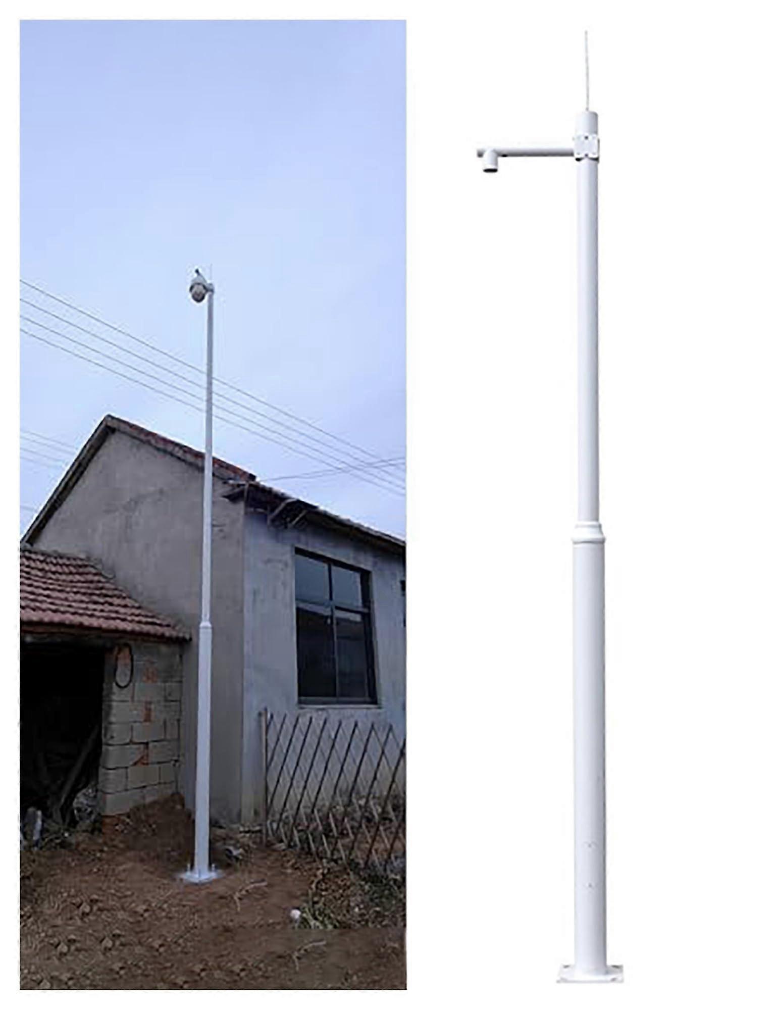 Outdoor Security Camera Mount, 6.6ft Heavy Duty Weatherproof Pole with Concealed Cable Routing