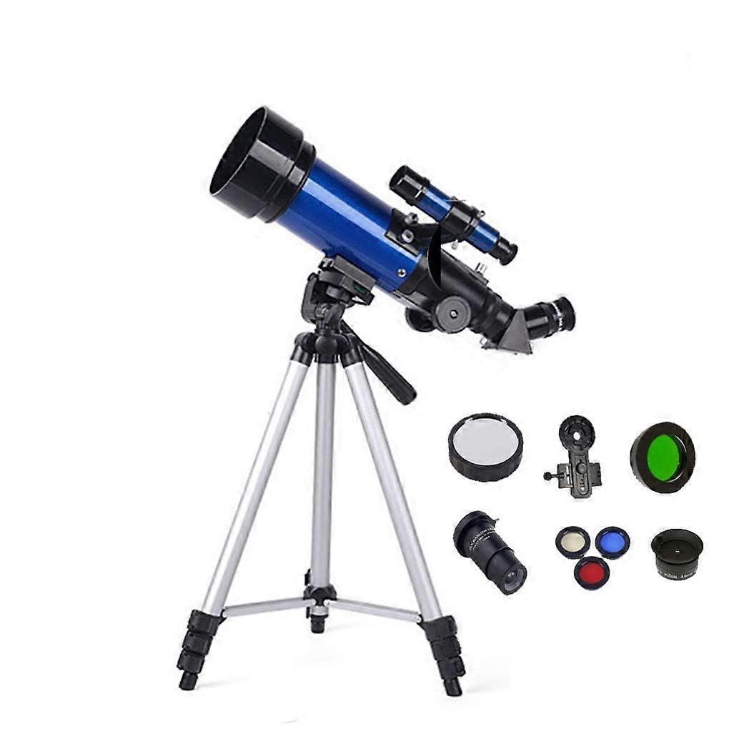 70mm Refractor Astronomy Telescope with Resolution Optics and Tripod for Beginner Stargazing