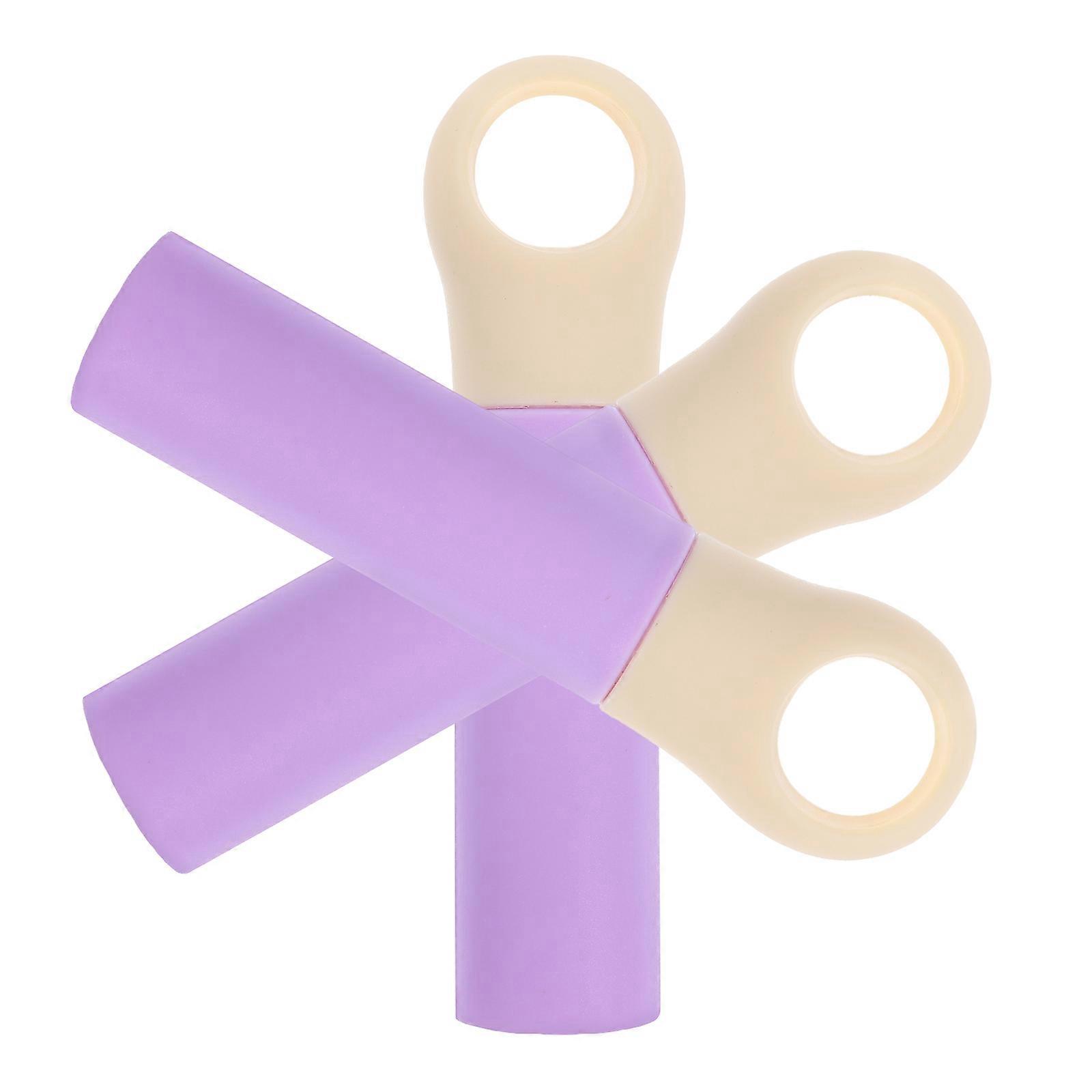 Lavender Broom Handle End Cap for Mop Handle Grip 3Pcs Plastic Replacement