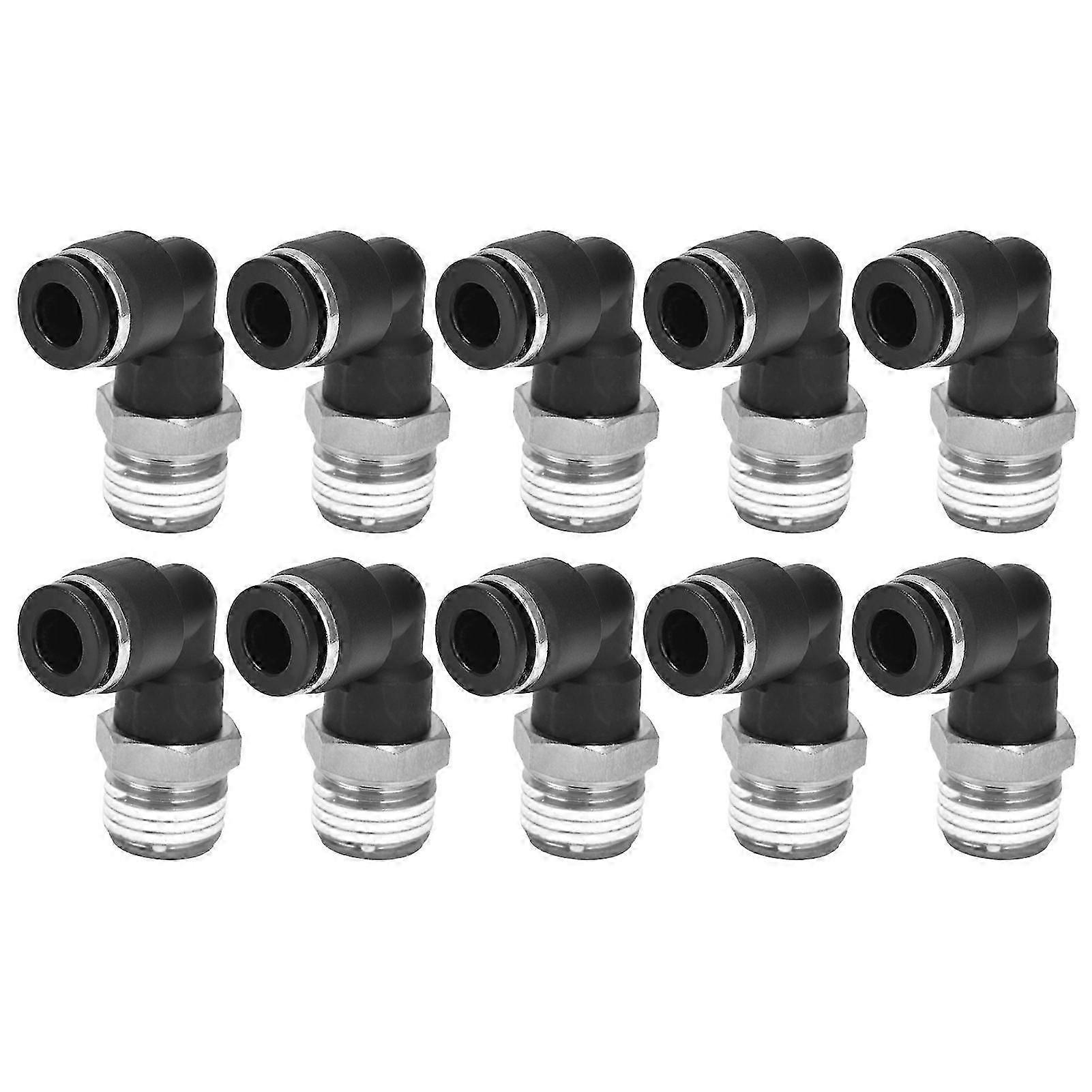 High quality  Ten for one PL L-type right angle connector external thread quick