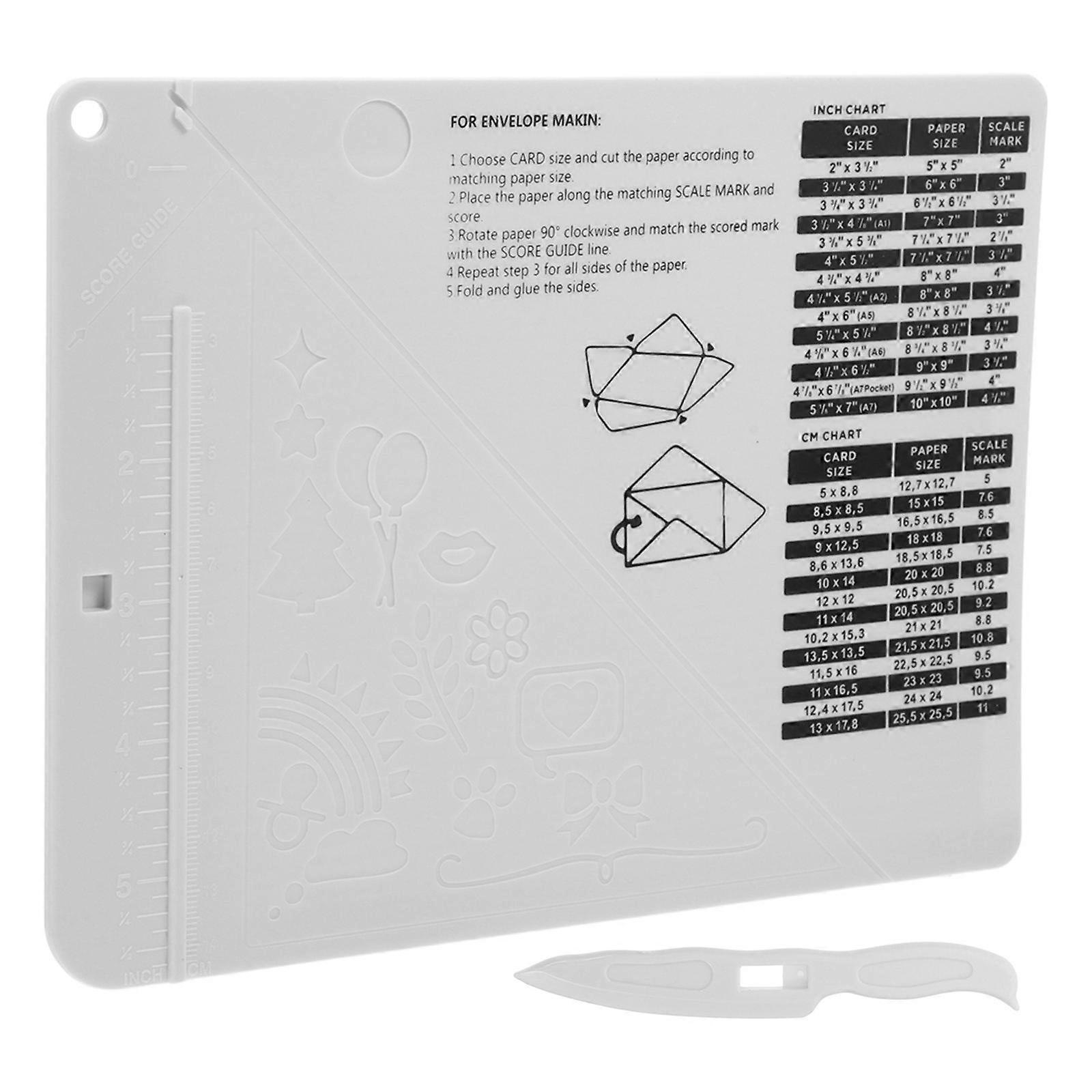 Envelope Maker Multi-Use Paper Folding Tool for Craft Projects 5Sets