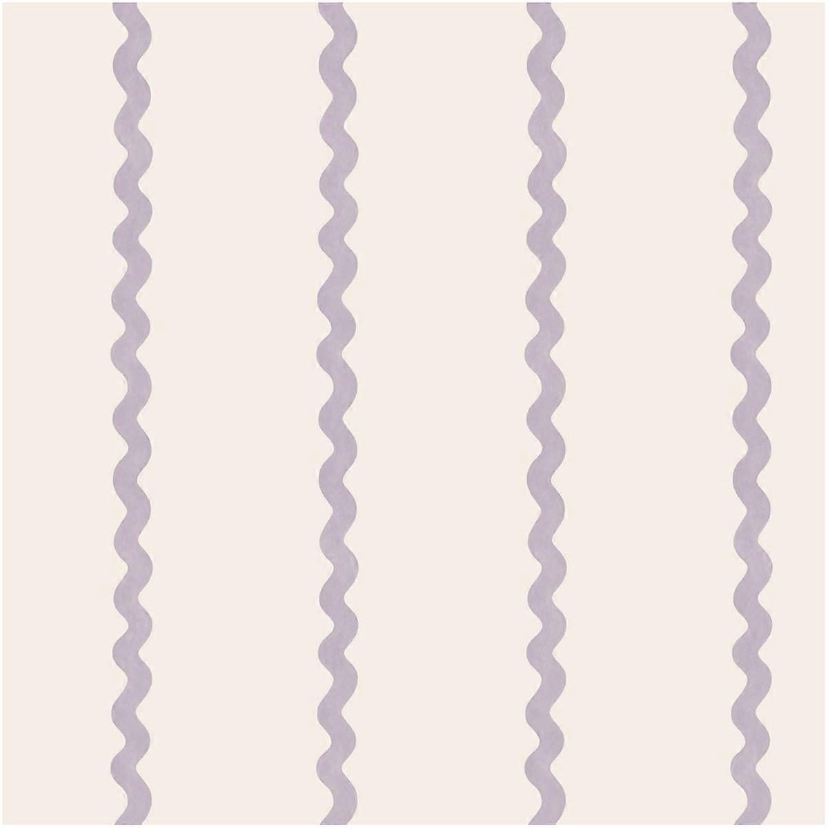 Purple Striped 'Do The Wiggle' Wallpaper