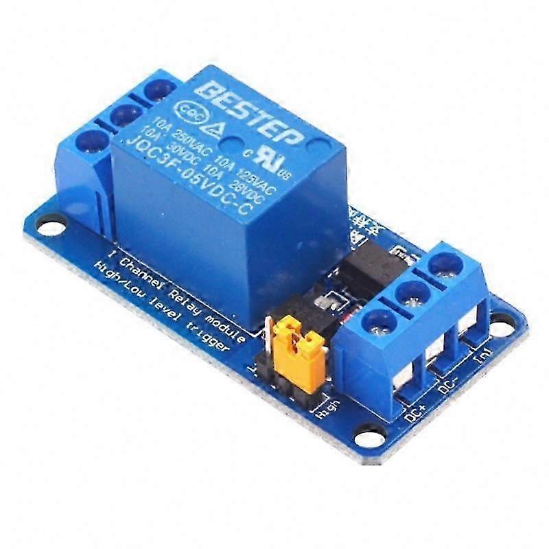 Single-Channel Relay Module, 3.3V to 24V High/Low Trigger Level Control Board