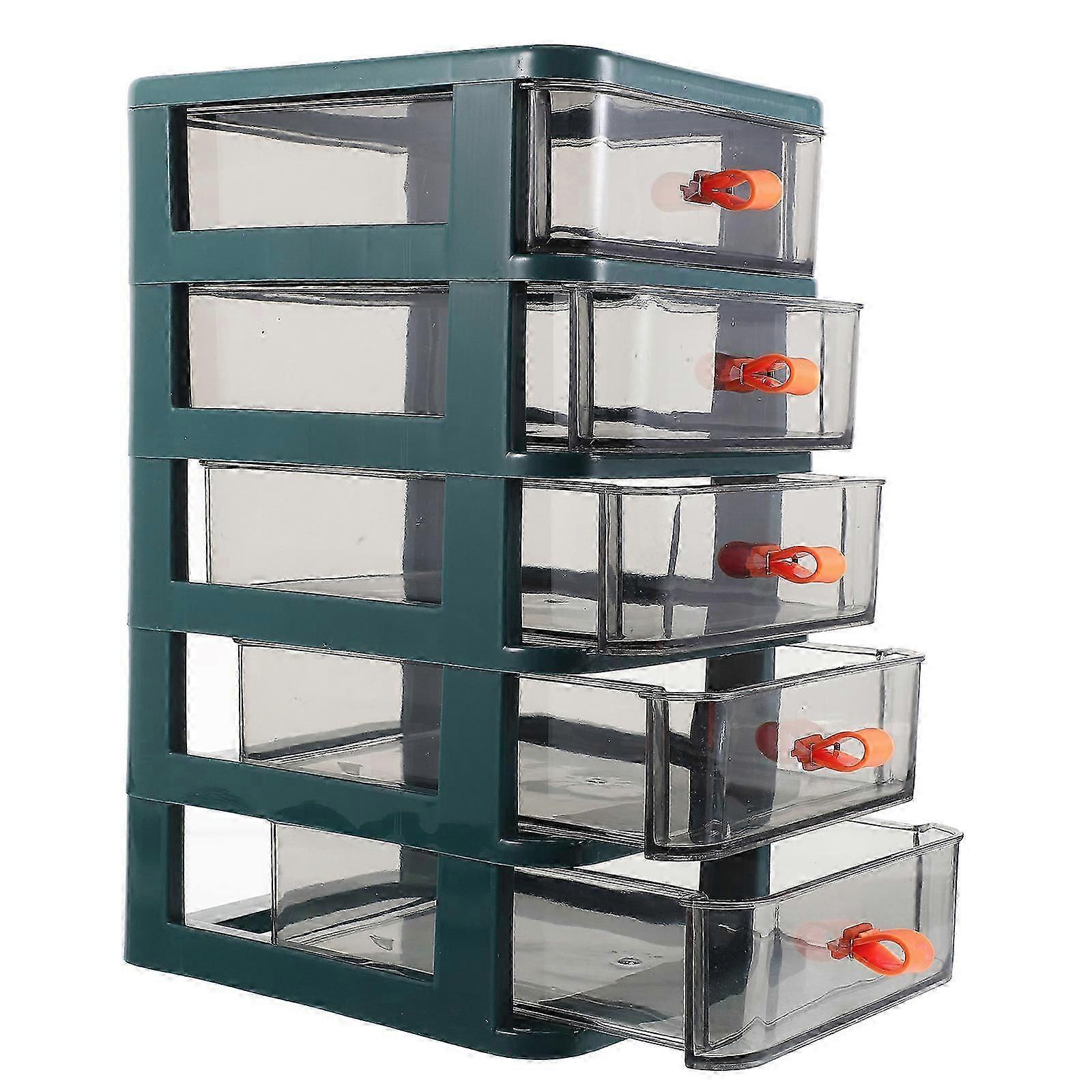 Five Layer Green PP Desk Organizer for Storage