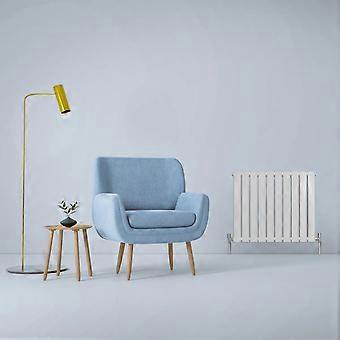 Designer Radiators 60 x 70cm Flat Panel Modern Central Heating Gloss White Horizontal Column Double