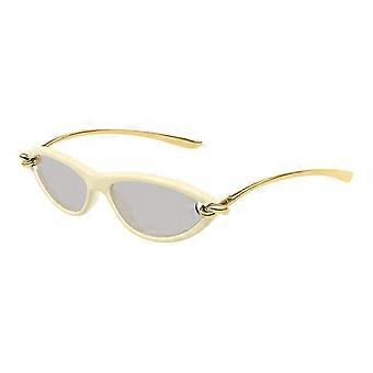 Bottega Veneta BV1390S 007 Helbågade Cat Eye-solglasögon för kvinnor UV1 Original
