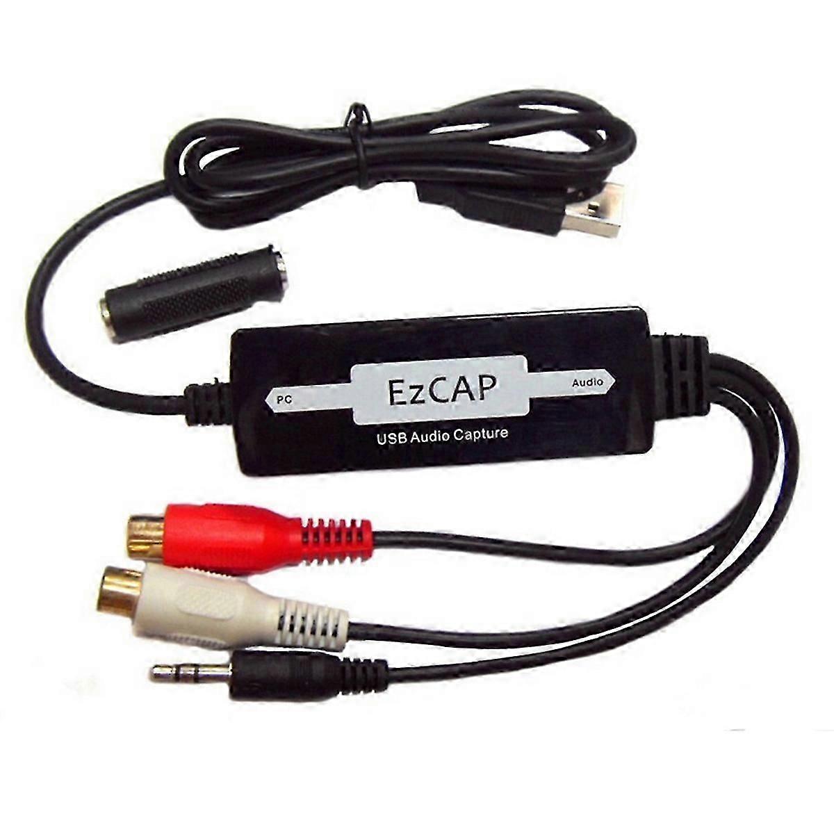EzCAP USB 3.5mm Audio Capture Grabber Modifier Câble Audio Vers Numérique