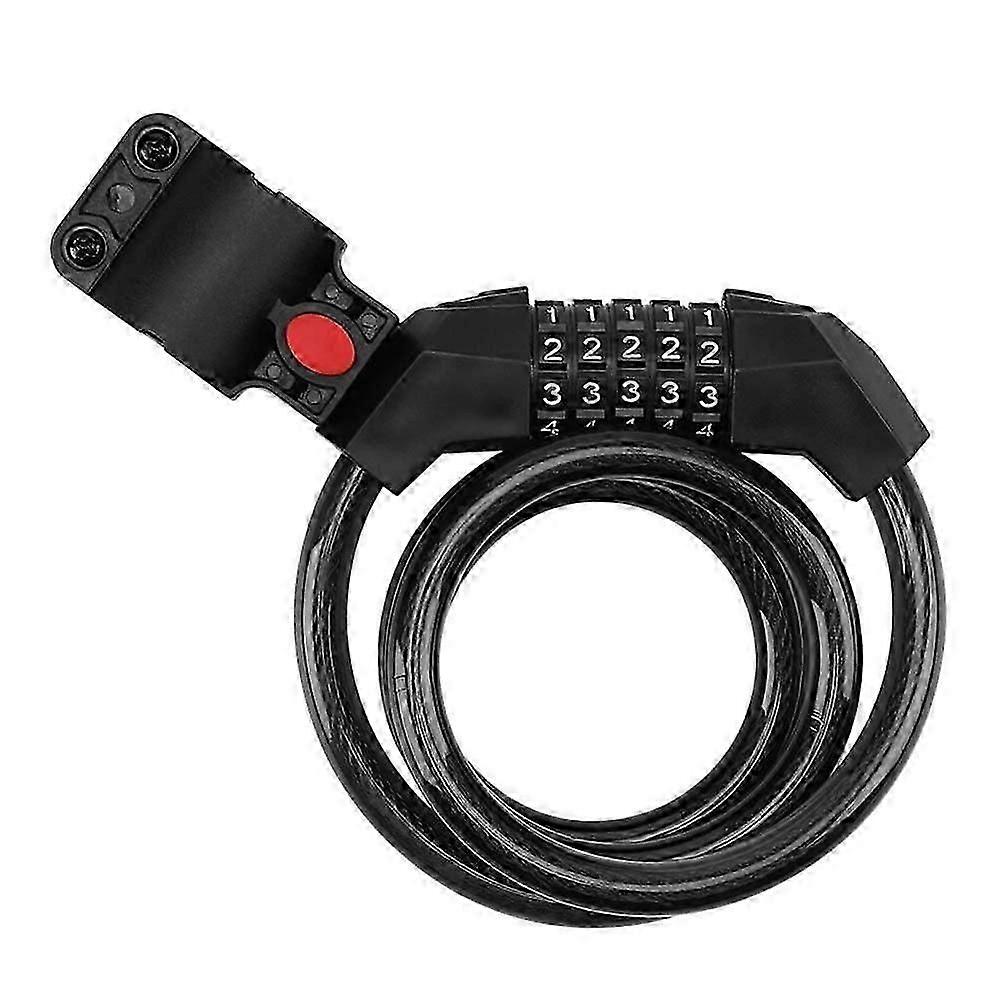 Mountain antitheft chain lock 5digit combination lock waterproof rustproof QD